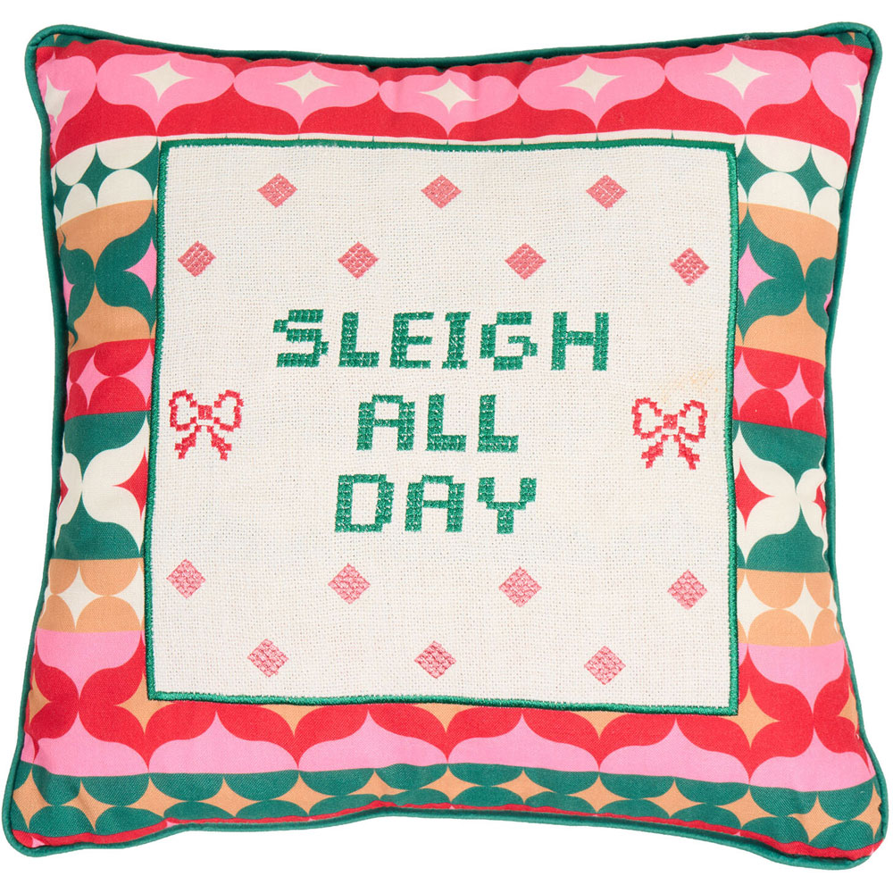 Christmas Slogan Cushion Image 6