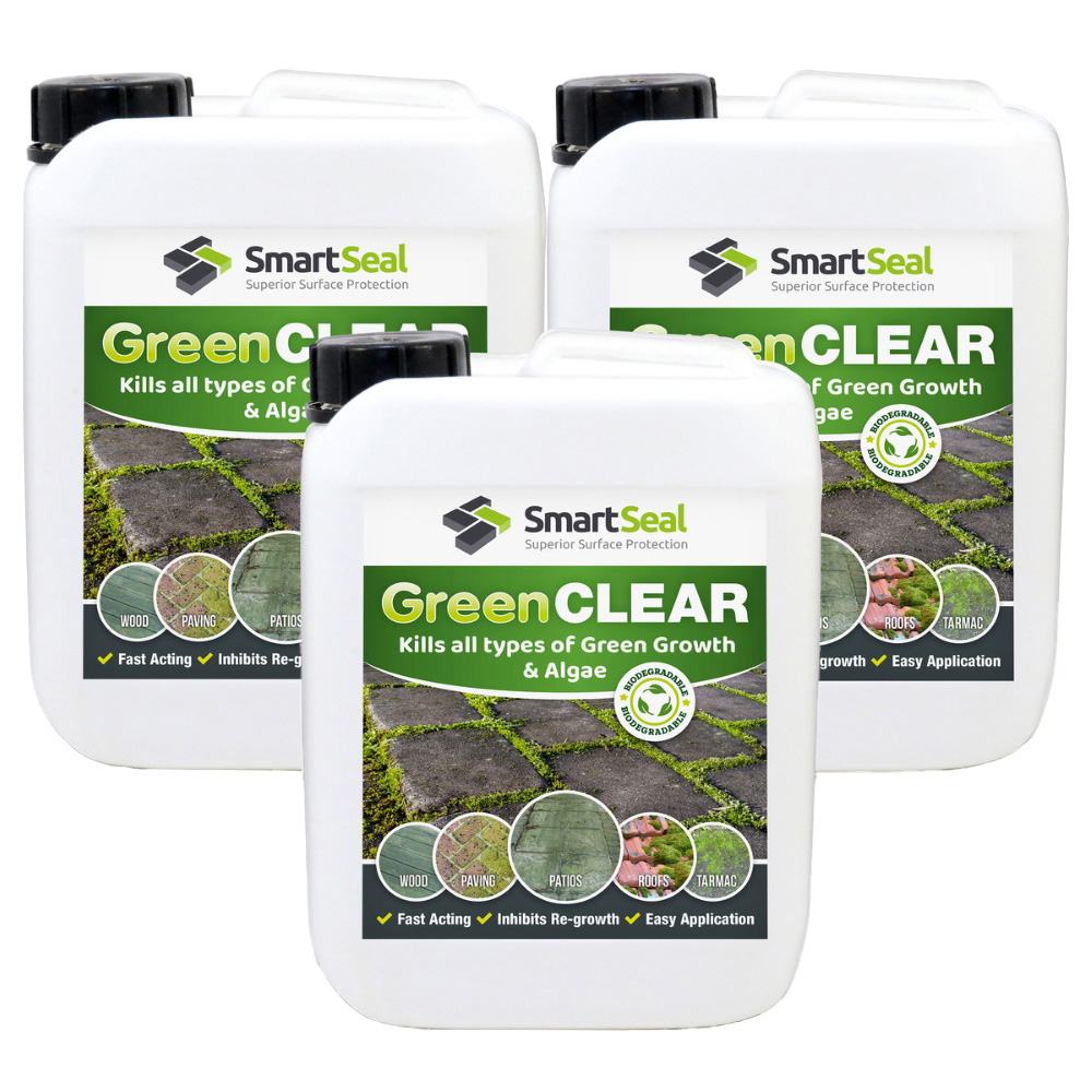 SmartSeal Green Clear Green Growth and Algae Remover 5L 3 Pack Image 1