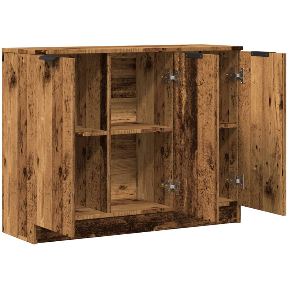 vidaXL 3 Door Old Wood Sideboard Image 5