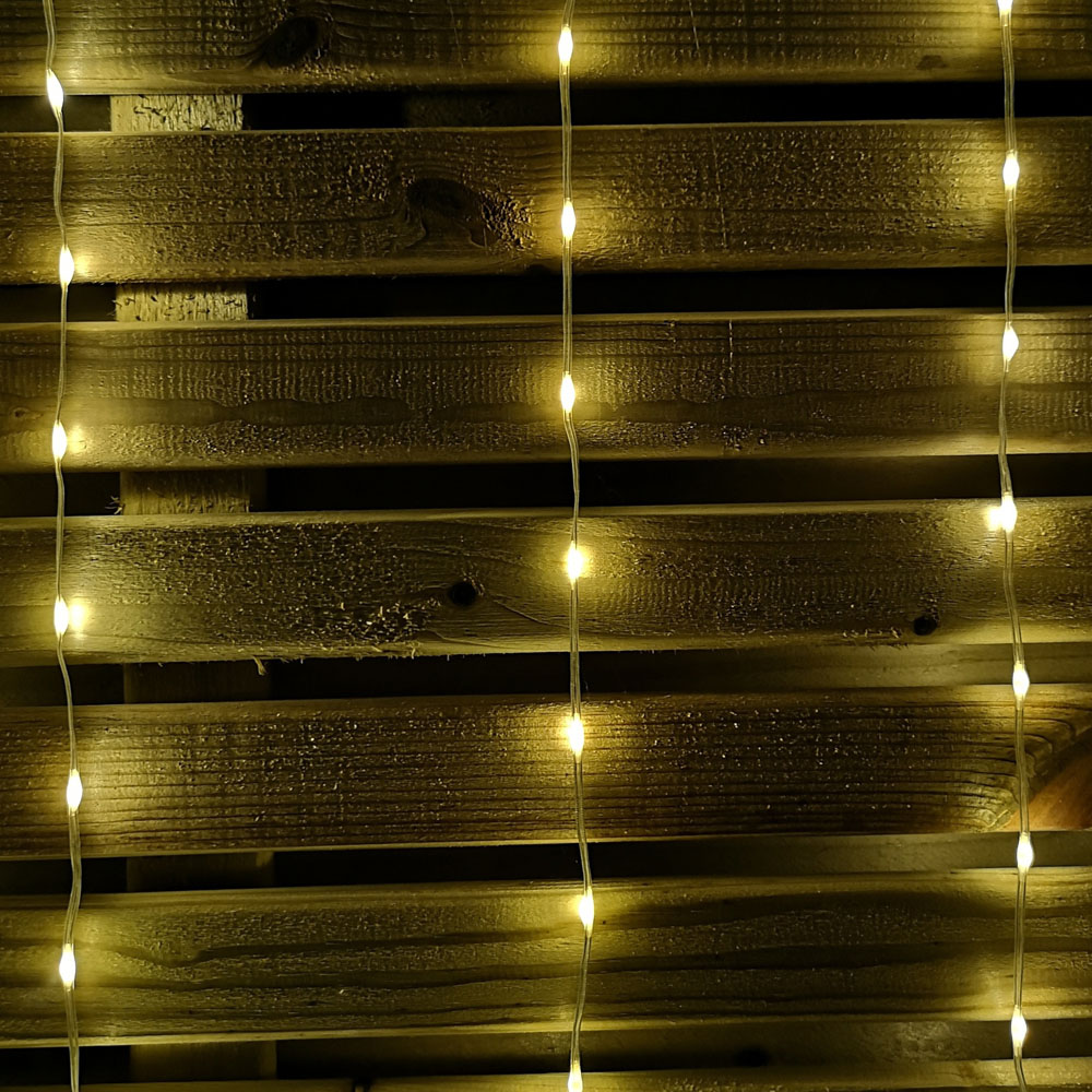 Samuel Alexander 256 Warm White LED Star Curtain Lights Image 3