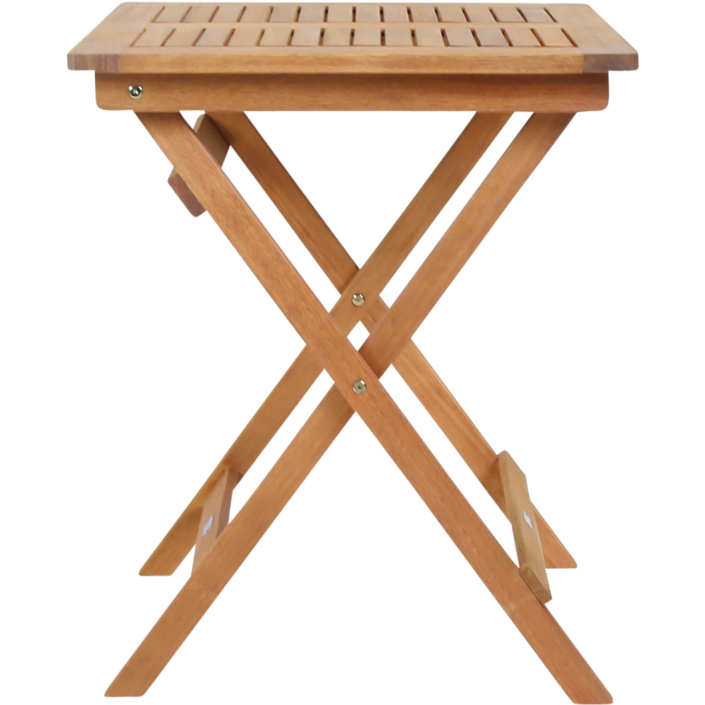 Charles Bentley Eucalyptus 2 Seater Square Folding Bistro Table Image 3