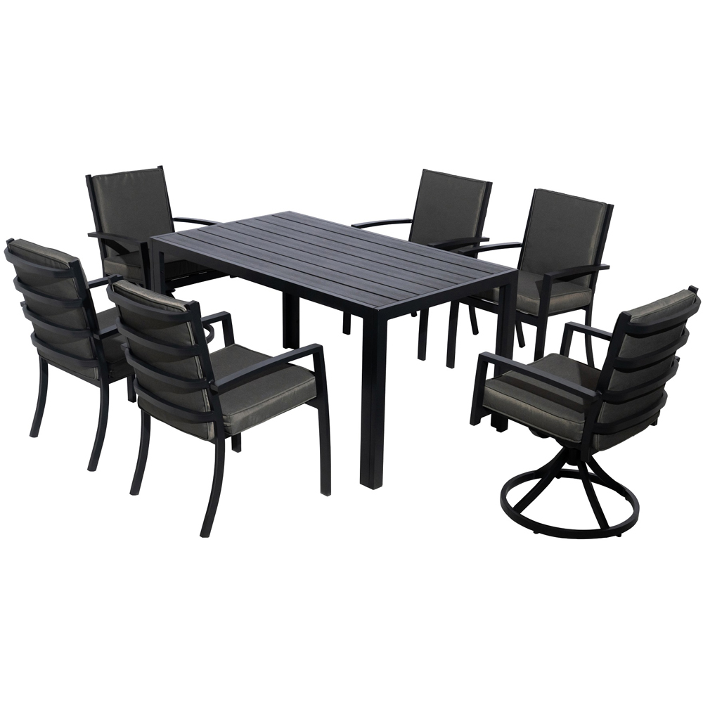 Furniture One 6 Seater Aluminium Garden Dining Set Image 3