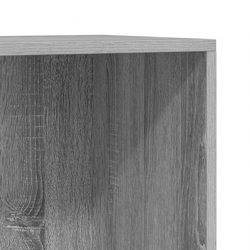 vidaXL 8 Shelf Grey Sonoma Bookcase Image 5