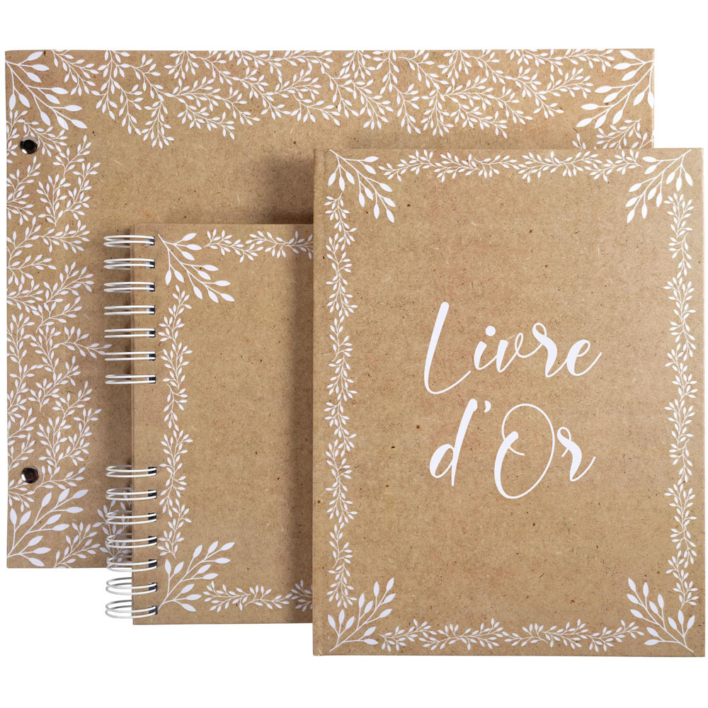 Exacompta Kraft Floral Motif Design Photo Book Album with Screws 40 Pages 160 Photos Image 5