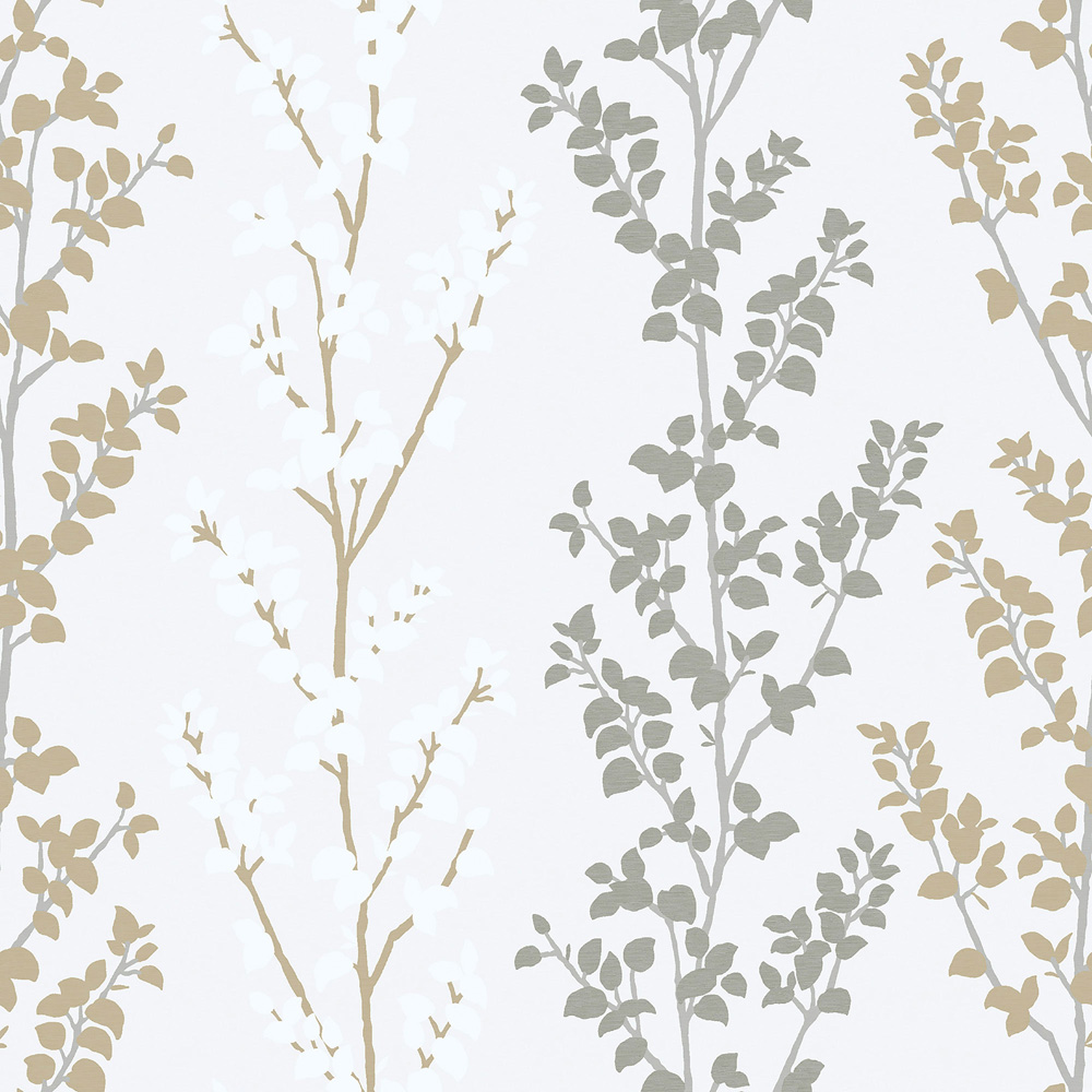 Galerie Nordic Elements Silver and Gold Wallpaper Image 1