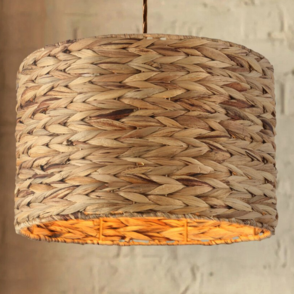 Natural Effect Weave Pendant Natural Image 2