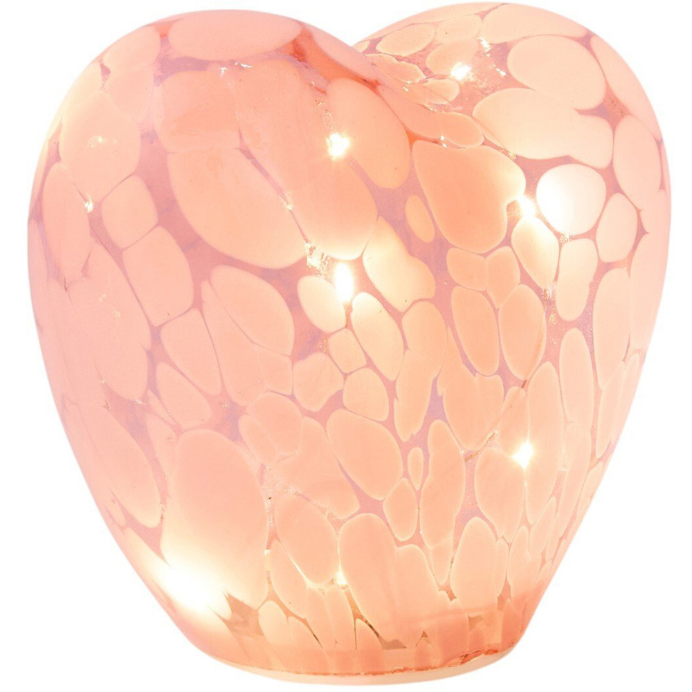 Glass Heart LED Lamp Image 3