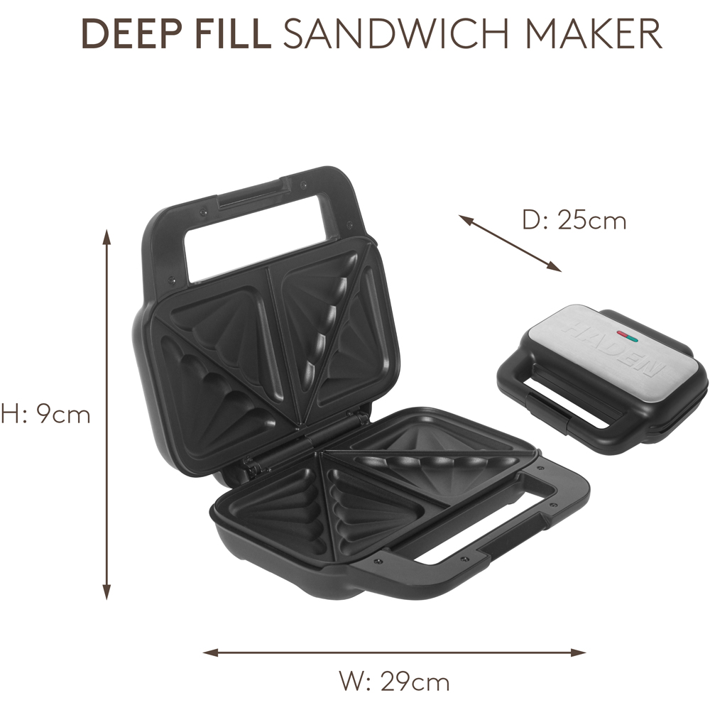 Haden 215482 Black Deep Fill Sandwich Maker Image 7