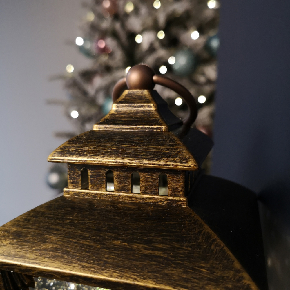 Samuel Alexander Santa Christmas Water Spinner Antique Trapezoid Lantern 24cm Image 4