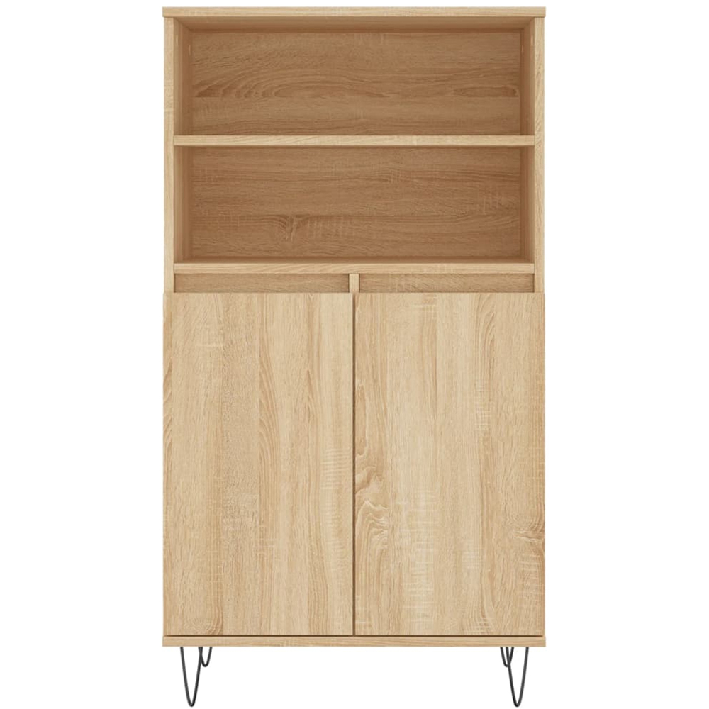 vidaXL 2 Door 2 Shelf Sonoma Oak Highboard Image 6