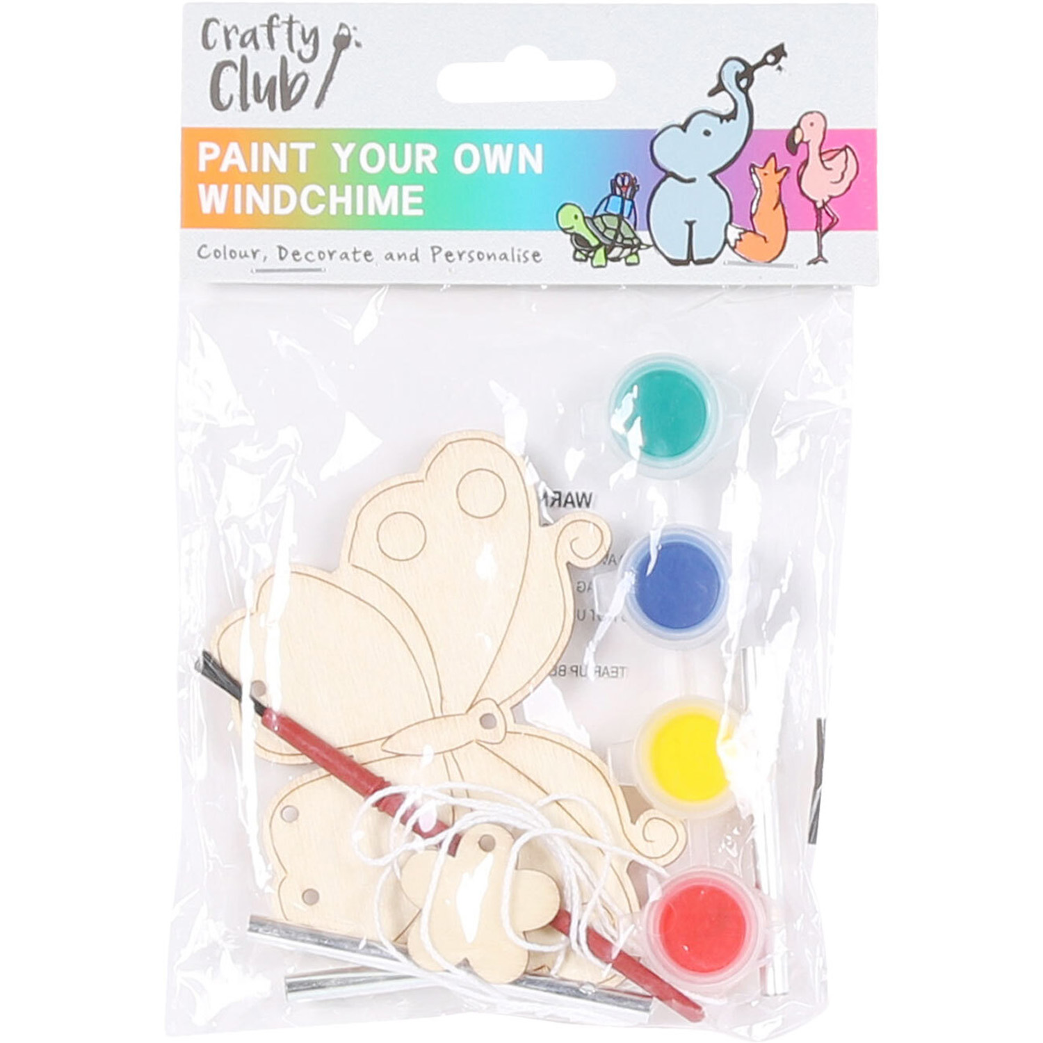Single Crafty Club Paint Your Own Windchime Kit in Assorted styles Image 2