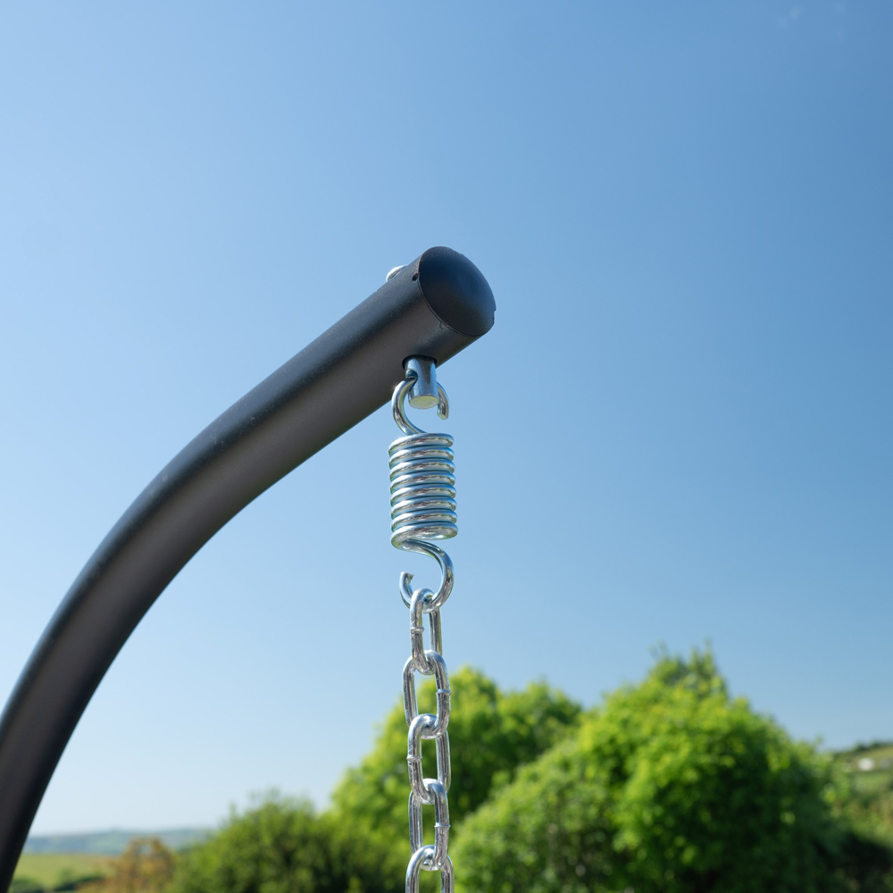 Artemis Home Hebden White Garden Hanging Egg Chair Image 5