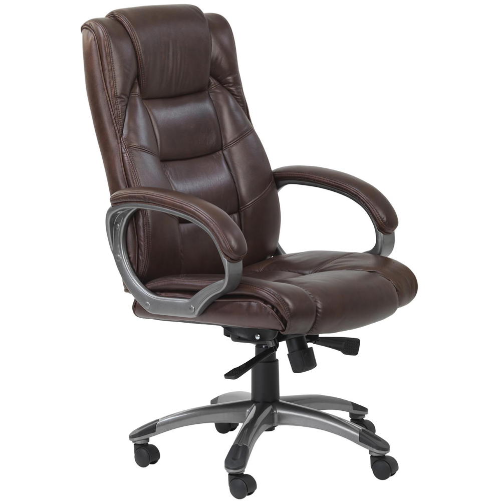 Alphason Northland Brown Soft Feel Leather High Back Executive Chair Image 3