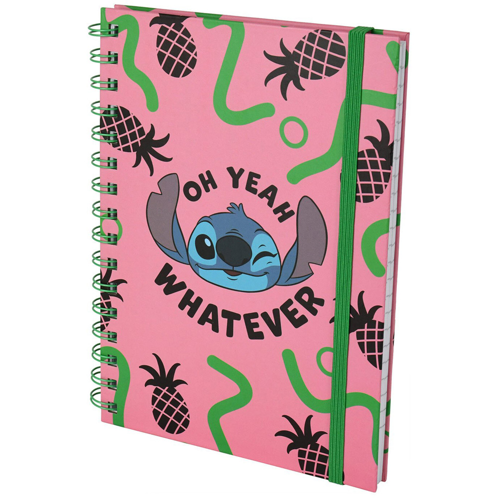 Lilo and Stitch A5 Wiro Notebook - Pink Image