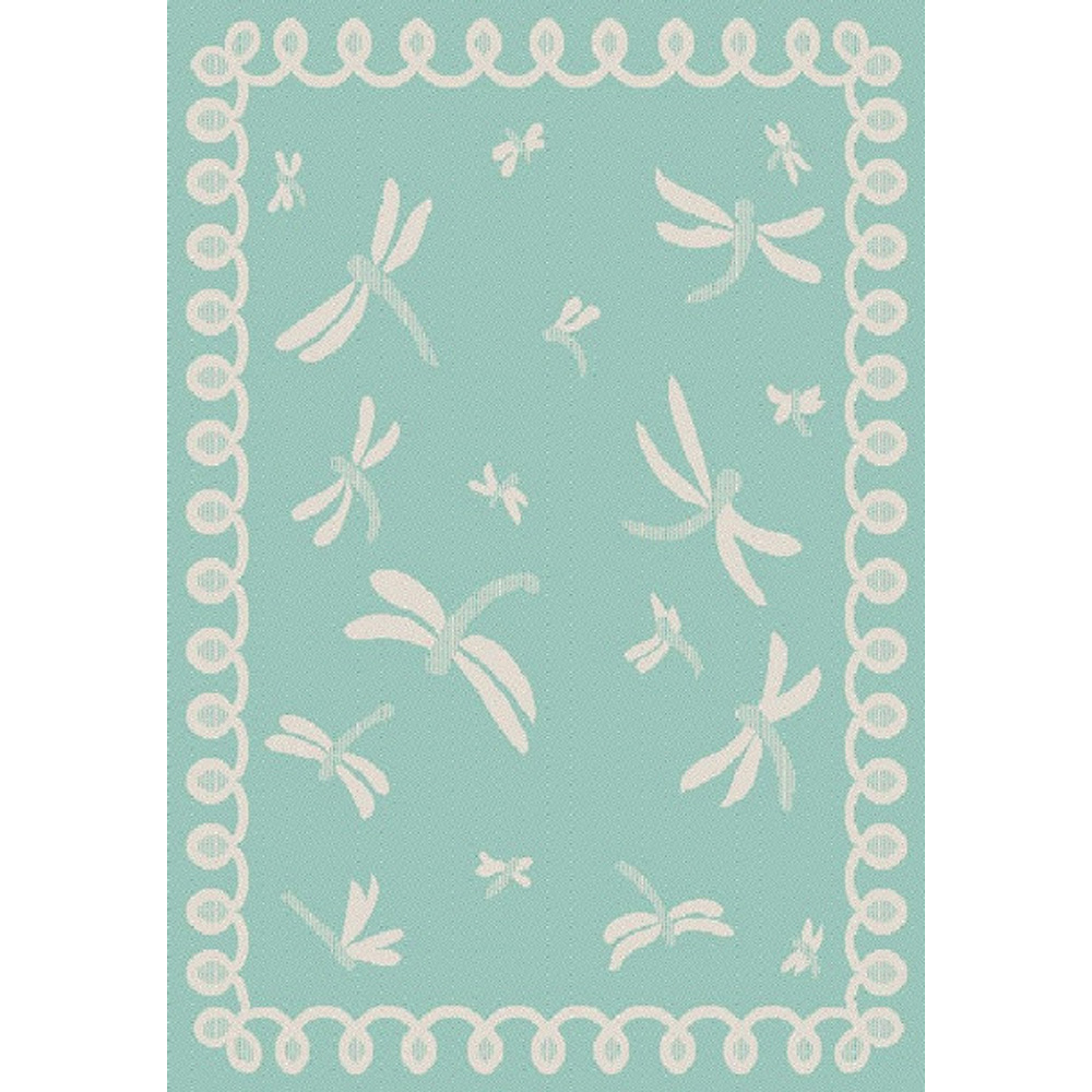 Portland Rugstyle Aqua Dragonfly Rug 120 x 170cm Image 2