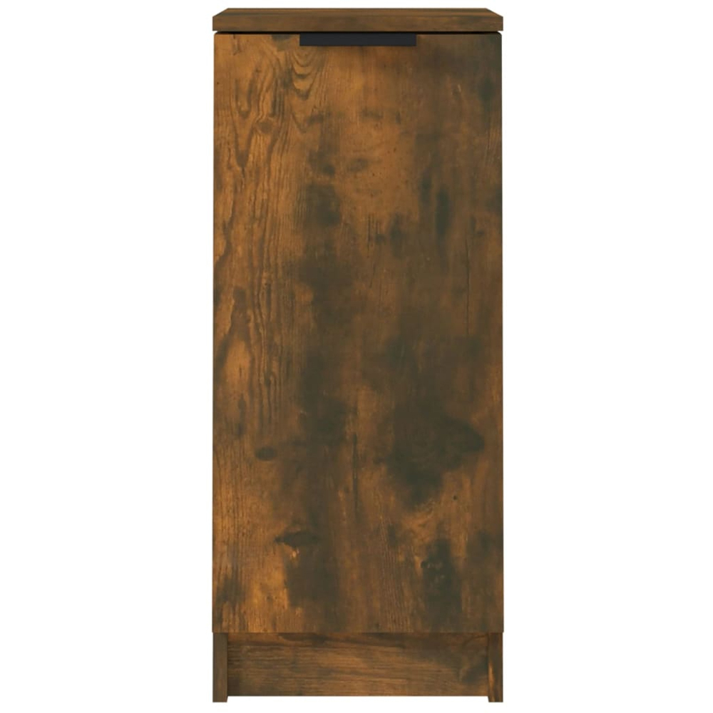 vidaXL Single Door Smoked Oak Sideboard Image 6