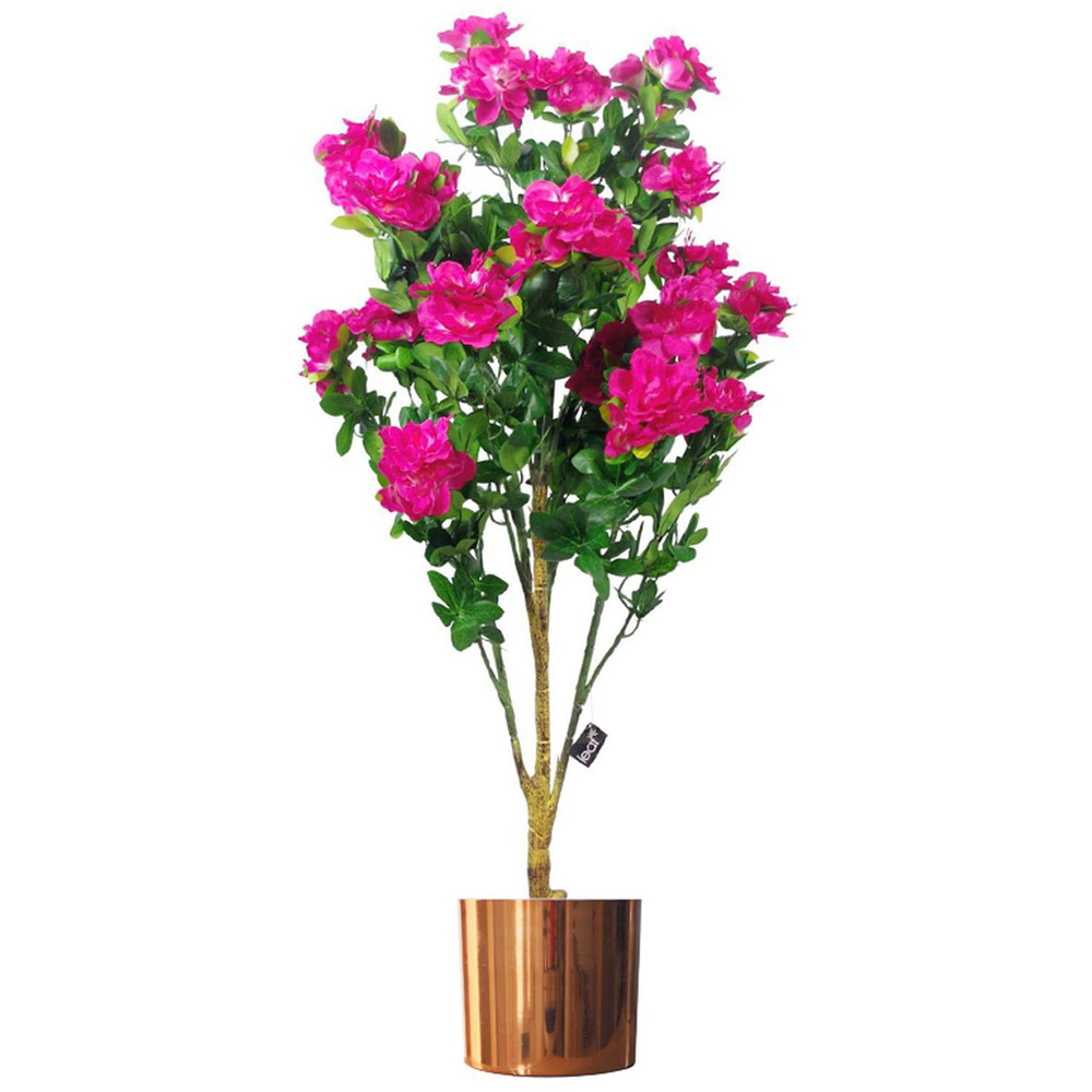 Leaf Polished Copper Metal Planter 20 x 18cm Image 6