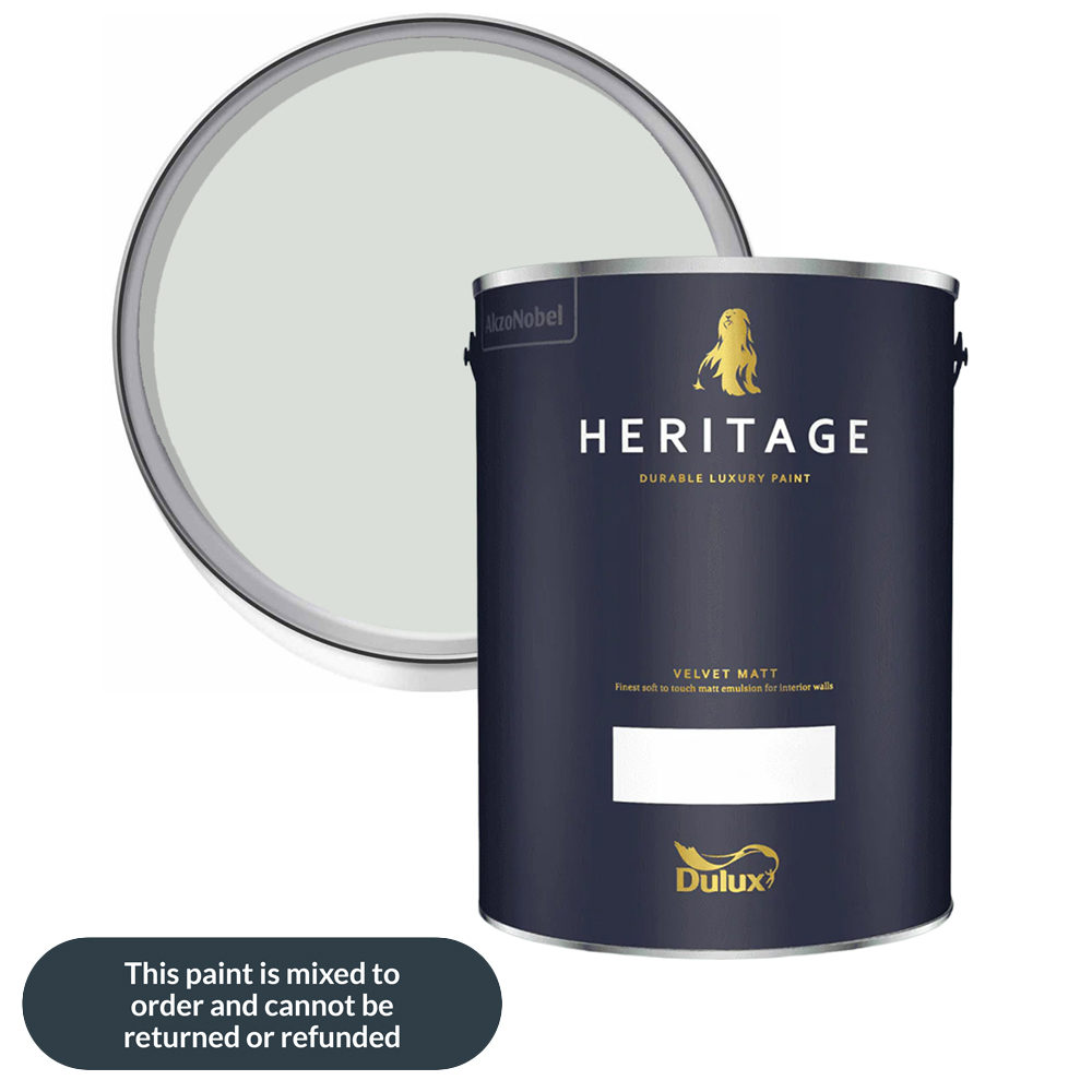 Dulux Heritage Walls and Ceilings Silver Fern Velvet Matt Emulsion Paint 5L Image 1
