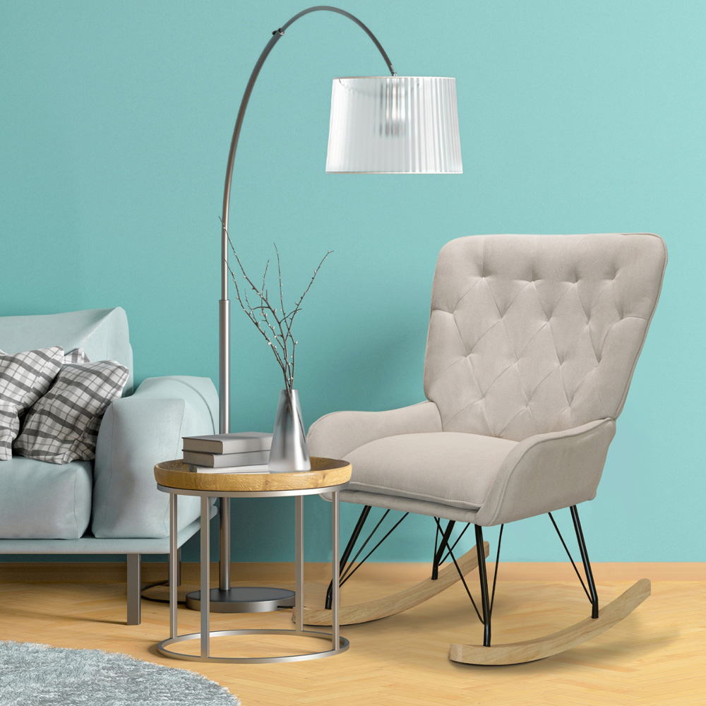 Alivio Velvet Rocking Chair Image 2