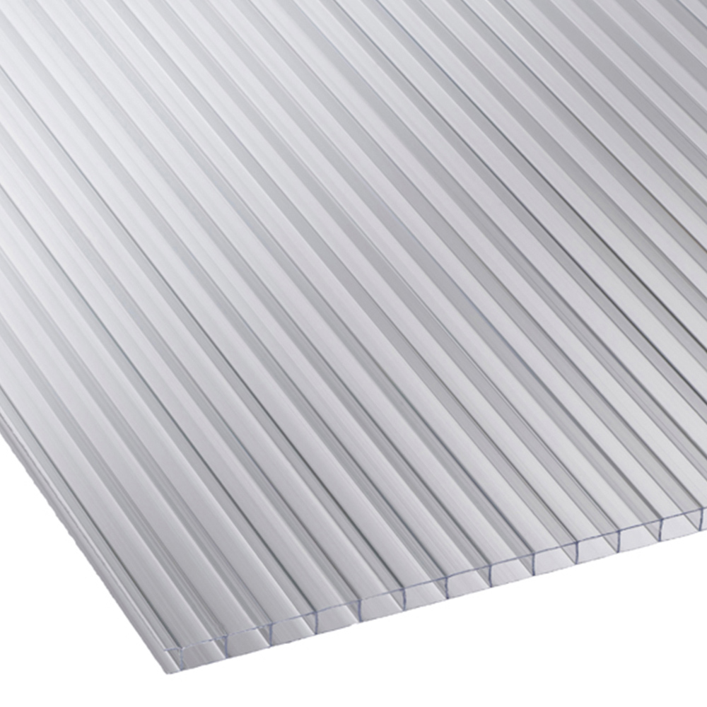 Corotherm Twinwall Clear Greenhouse Polycarbonate Sheet 1220 x 610 x 4mm Image