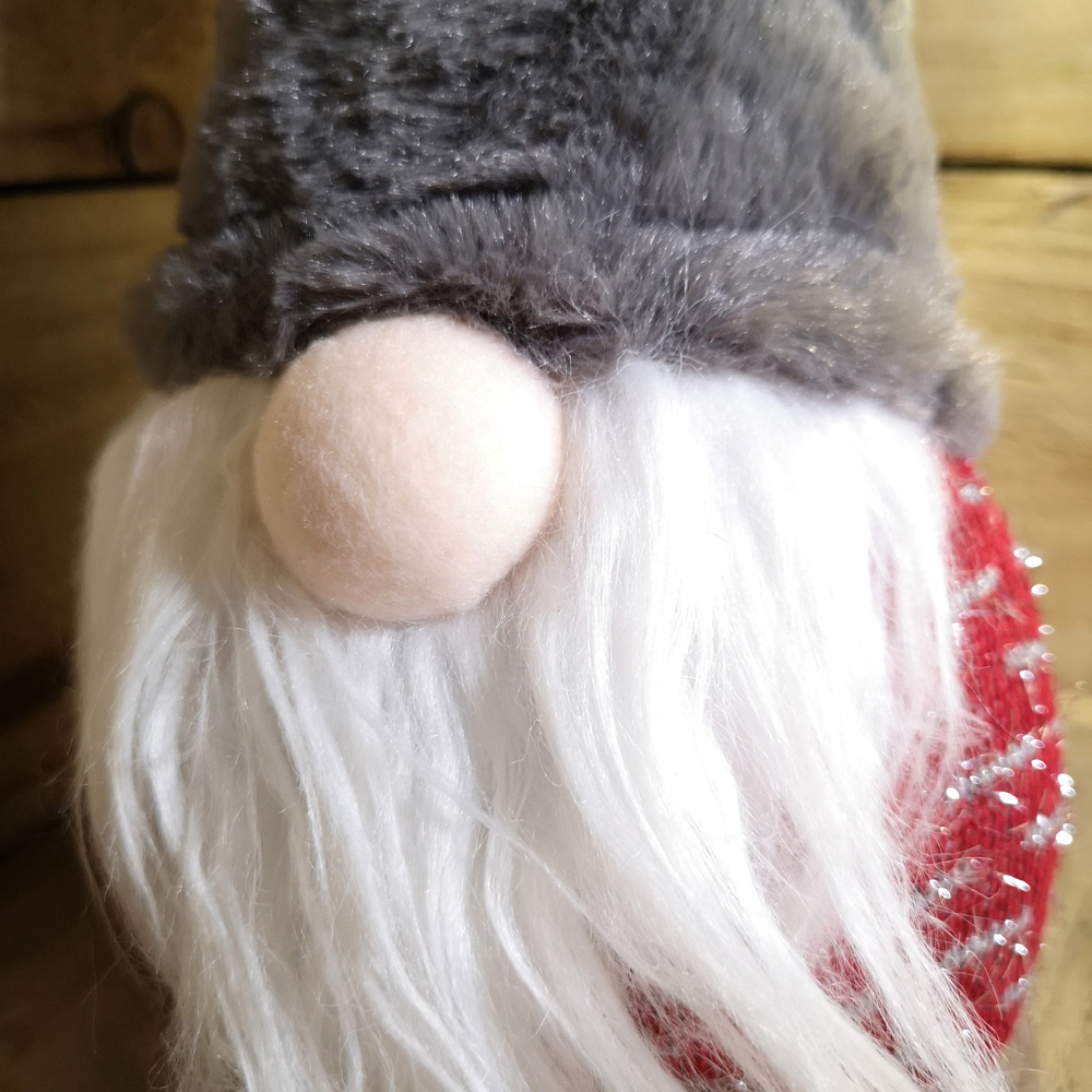 Samuel Alexander Grey Hat and Red Body Gonk Christmas Decoration 35cm Image 4