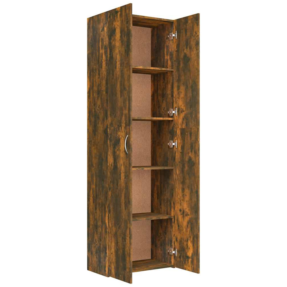 vidaXL 2 Door Smoked Oak Office Cabinet Image 3
