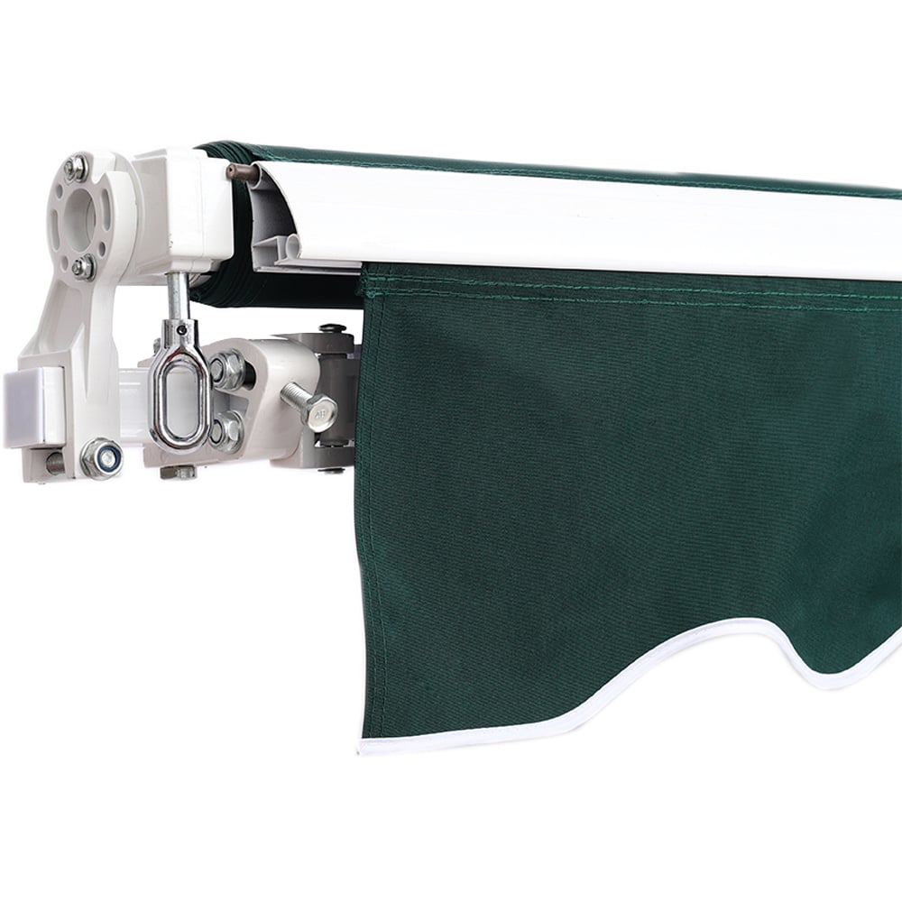 Living and Home Green Retractable Awning Manual Sunshade 2.5 x 2m Image 4