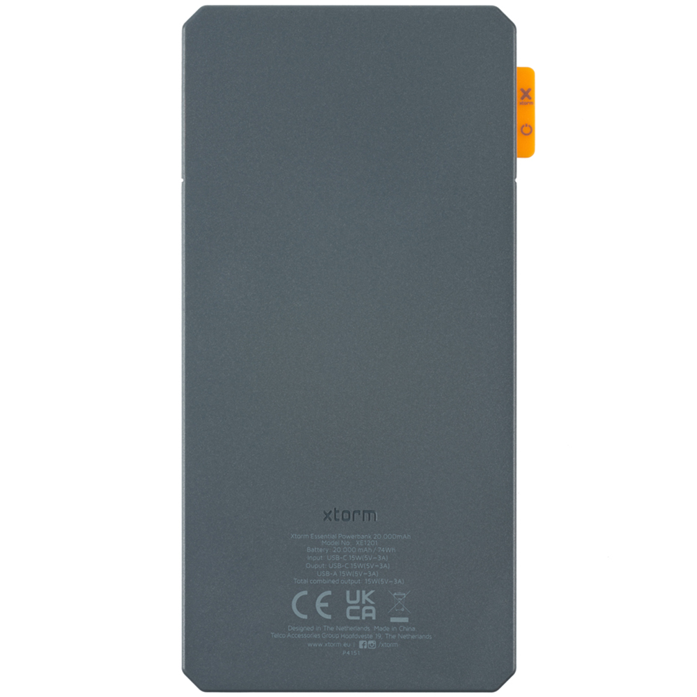 Xtorm Essential Charcoal Grey Powerbank 20000mAh Image 3
