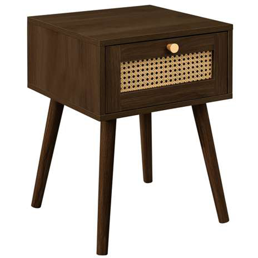 Croxley Single Drawer Rattan Bedside Table Image 2