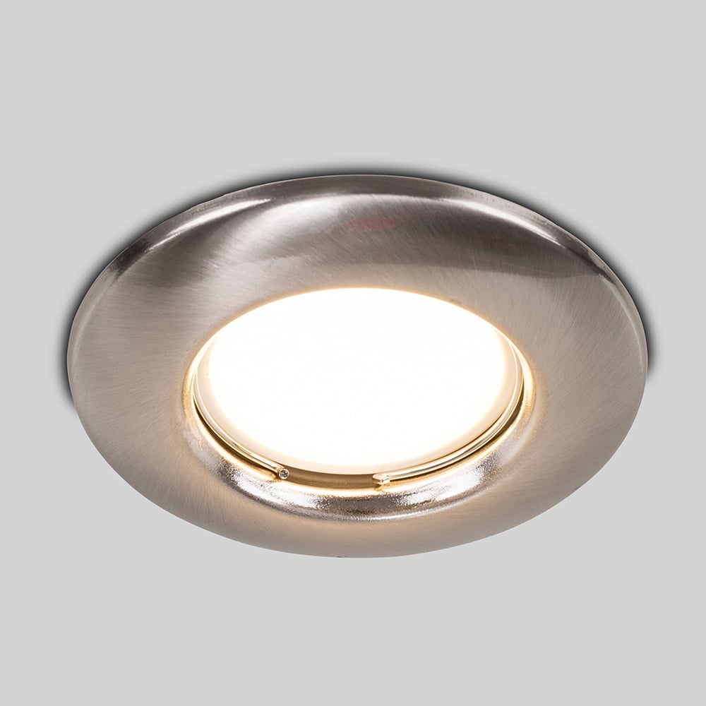 ValueLights Brushed Chrome Cool White LED Ceiling Downlight 6 Pack Image 4