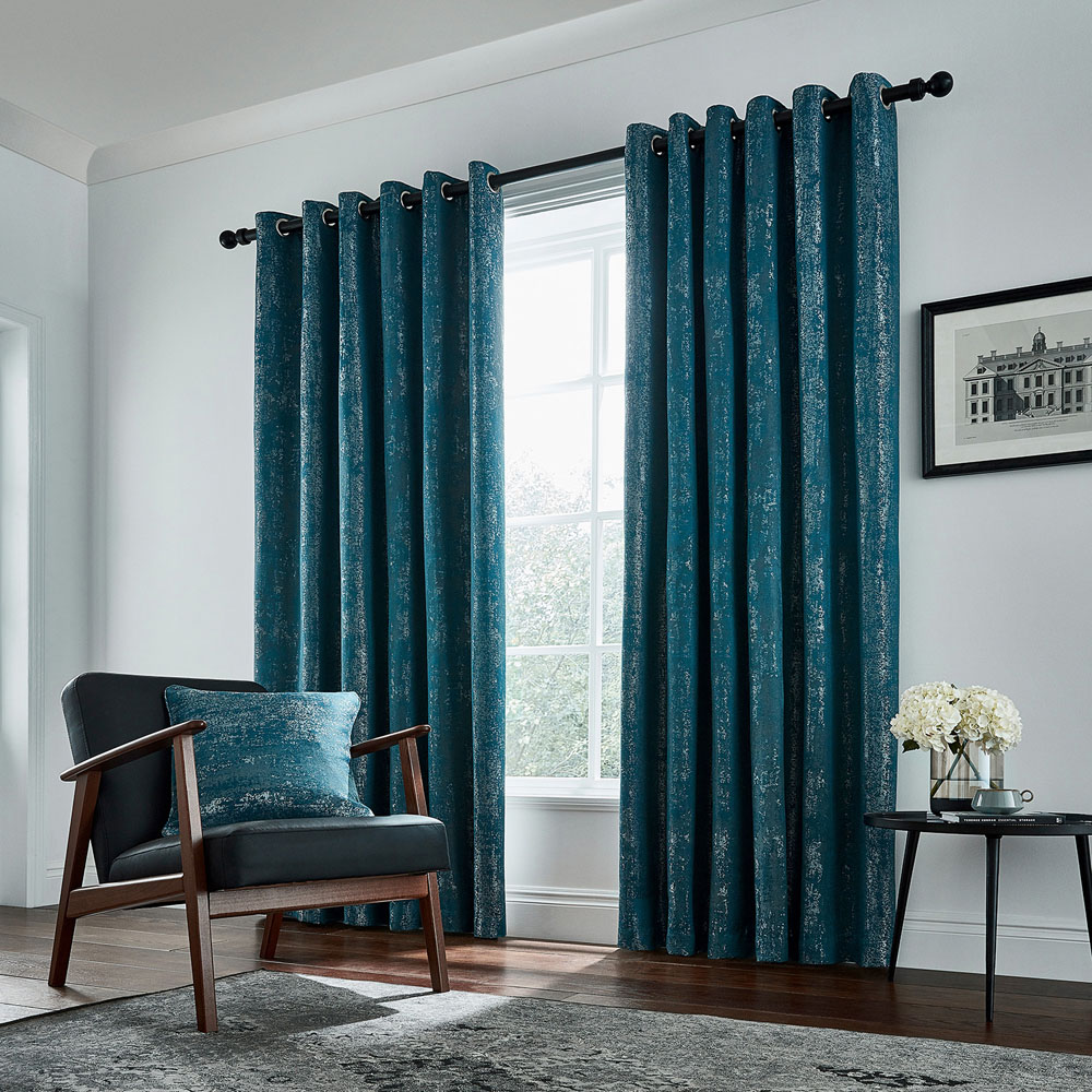 Helena Springfield Roma Lined Emerald Eyelet Curtains 228 x 183cm Image 4