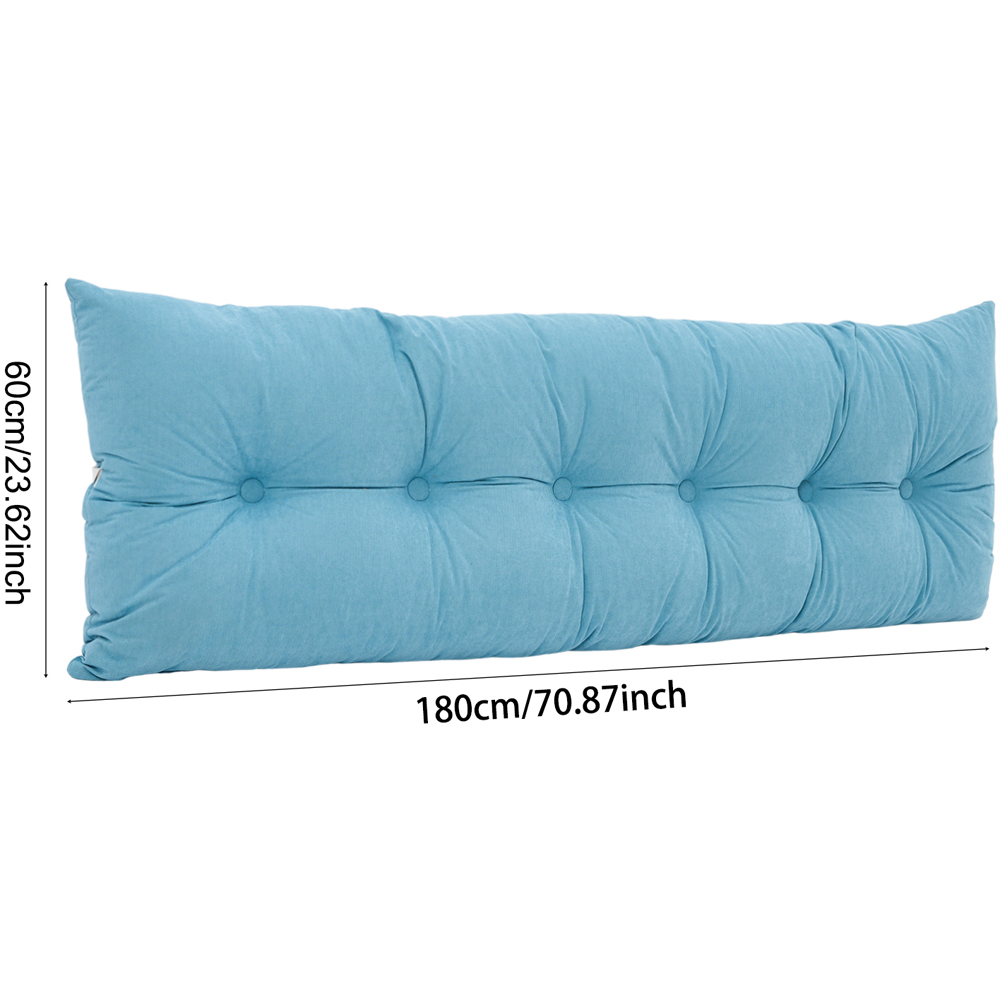 Living and Home Blue Chenille Headboard Pillow 60 x 180cm Image 8
