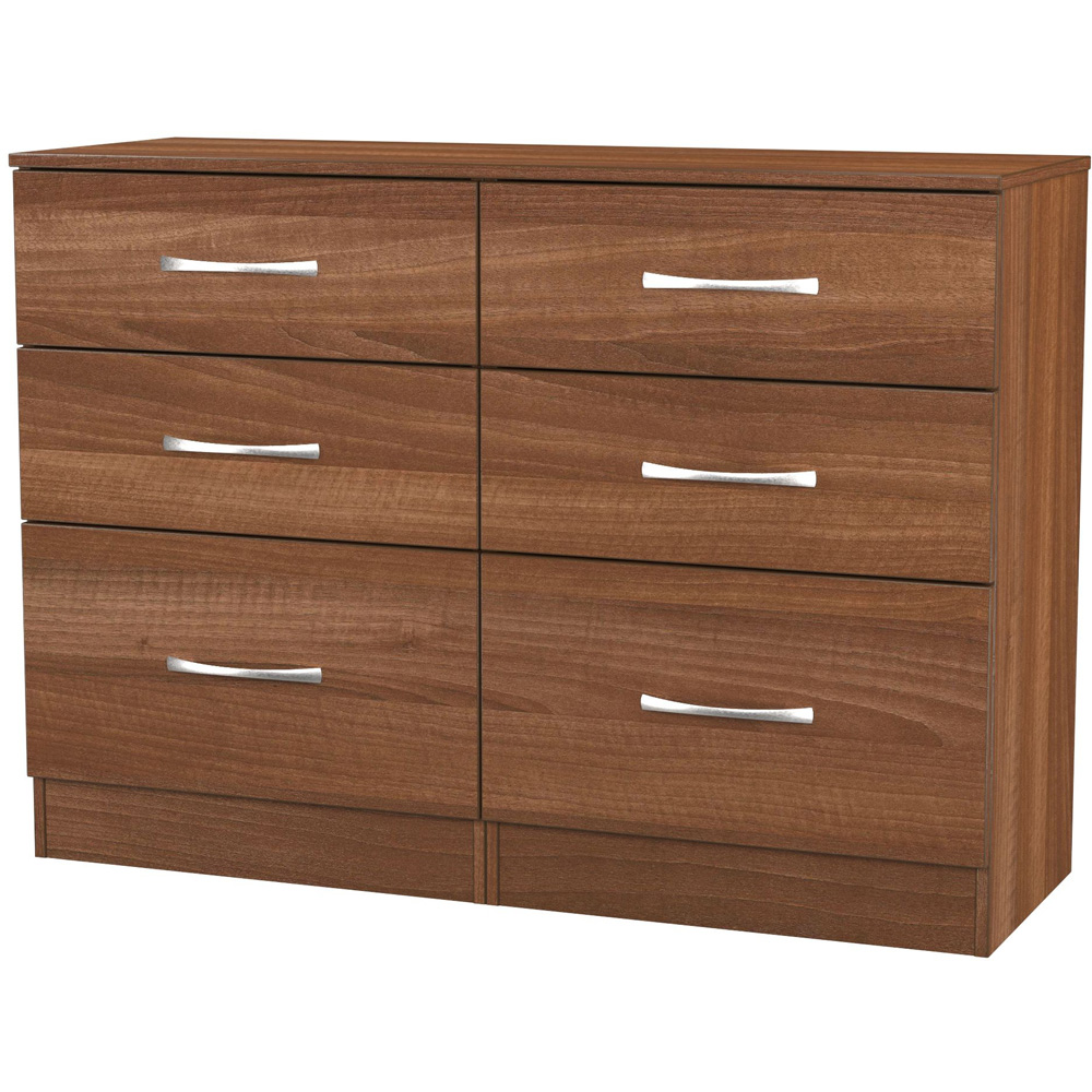 Crowndale Avon 6 Drawer Noche Walnut Chest of Drawers Image 2