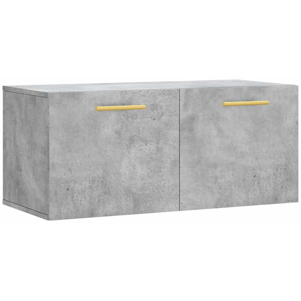 vidaXL 2 Door Concrete Grey Wall Cabinet Image 2