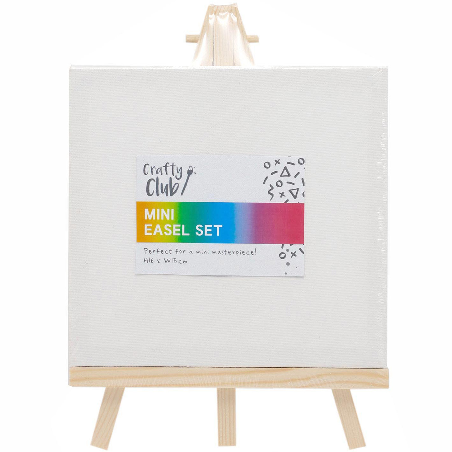 Crafty Club Mini Easel and Canvas Set Image