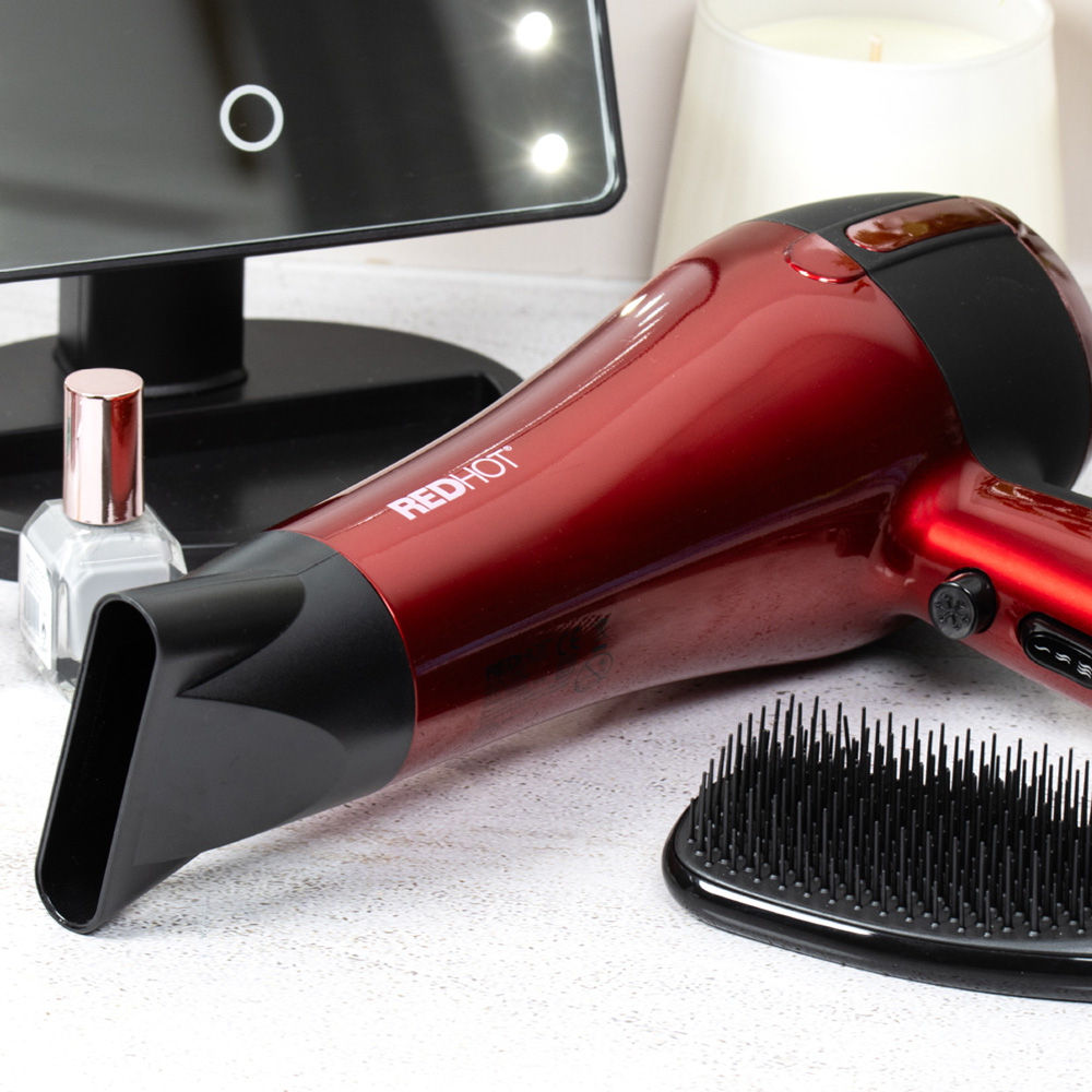 Red Hot Red Professional Hair Dryer Image 4