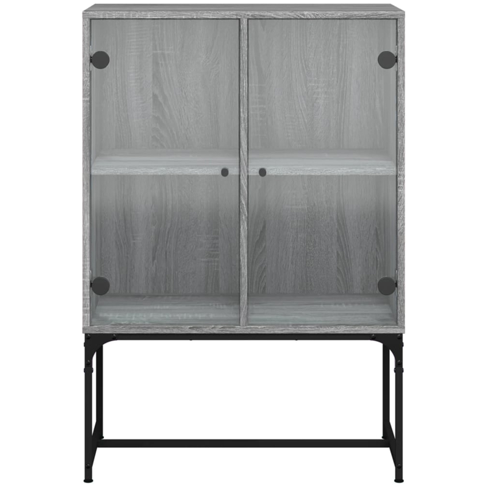 vidaXL 2 Door Grey Sonoma Oak Side Cabinet Image 5