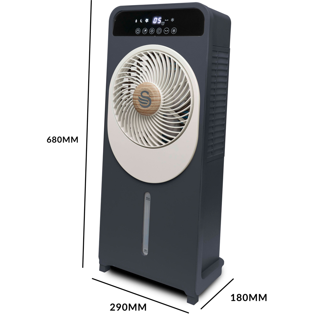 Swan Nordic 2-in-1 Slate Grey Honeycomb Filter Air Cooler 5L Image 9