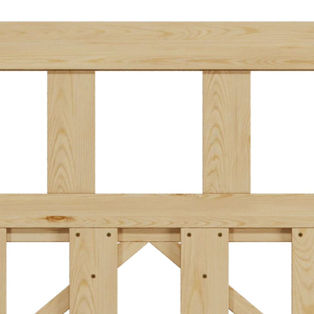 Outdoor Triangular Support Wooden Nature Garden Fence Door, 90 x 120 x 2.5cm Image 6