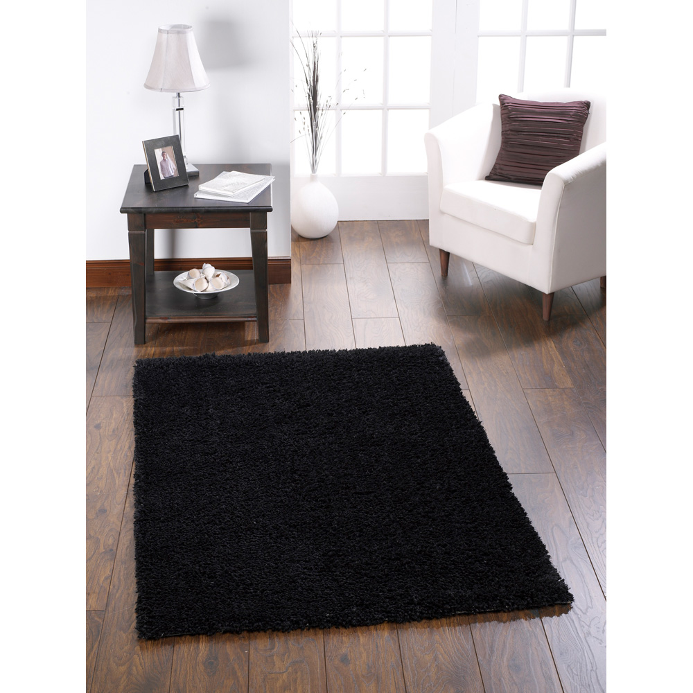 Origins Chicago Black Rug 90 x 150cm Image 2
