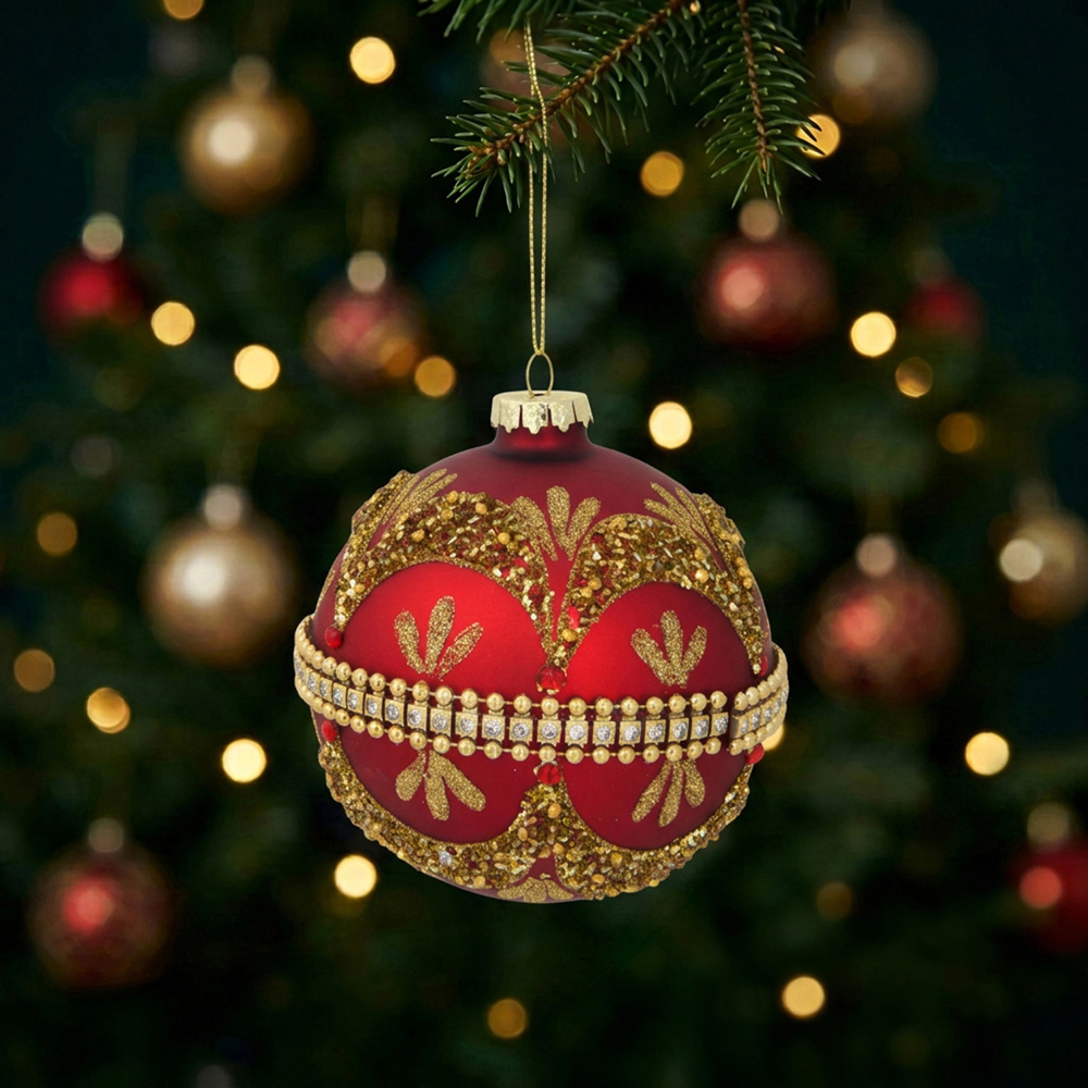 Traditional Embellished Bauble Image 2