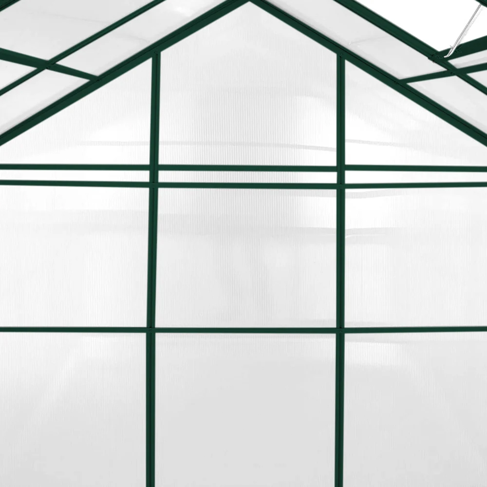 MonsterShop Green 6 x 4ft Polycarbonate Greenhouse Image 5
