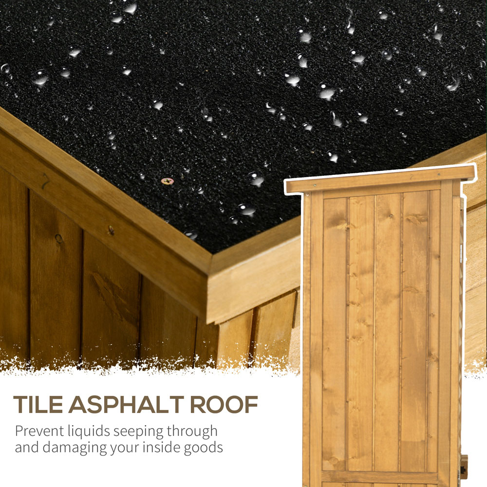 Outsunny 2.9 x 1.5ft Wooden Garden Shed Image 5
