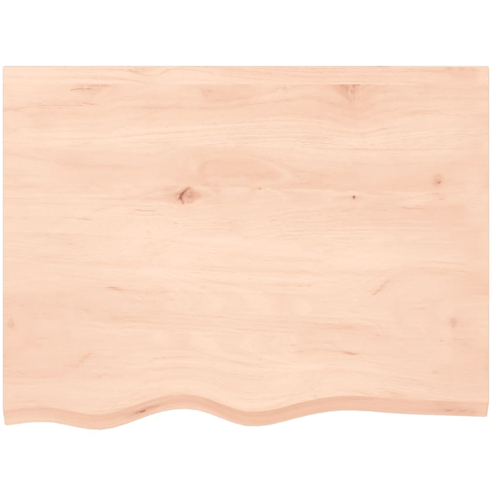 vidaXL 60 x 80cm Natural Oak Wood Wall Shelf Image 3