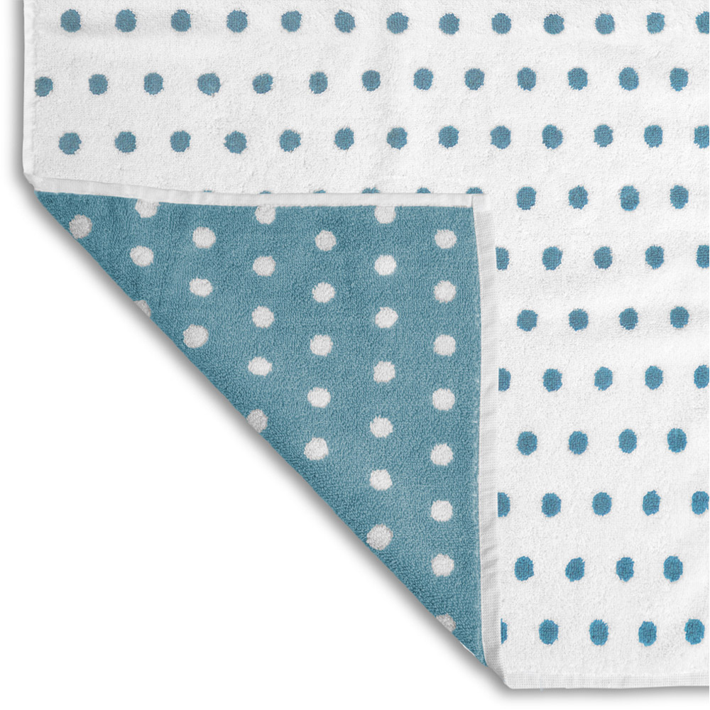 Allure Bath Fashions Cotton Duckegg Polka Dot Bath Towel Image 2