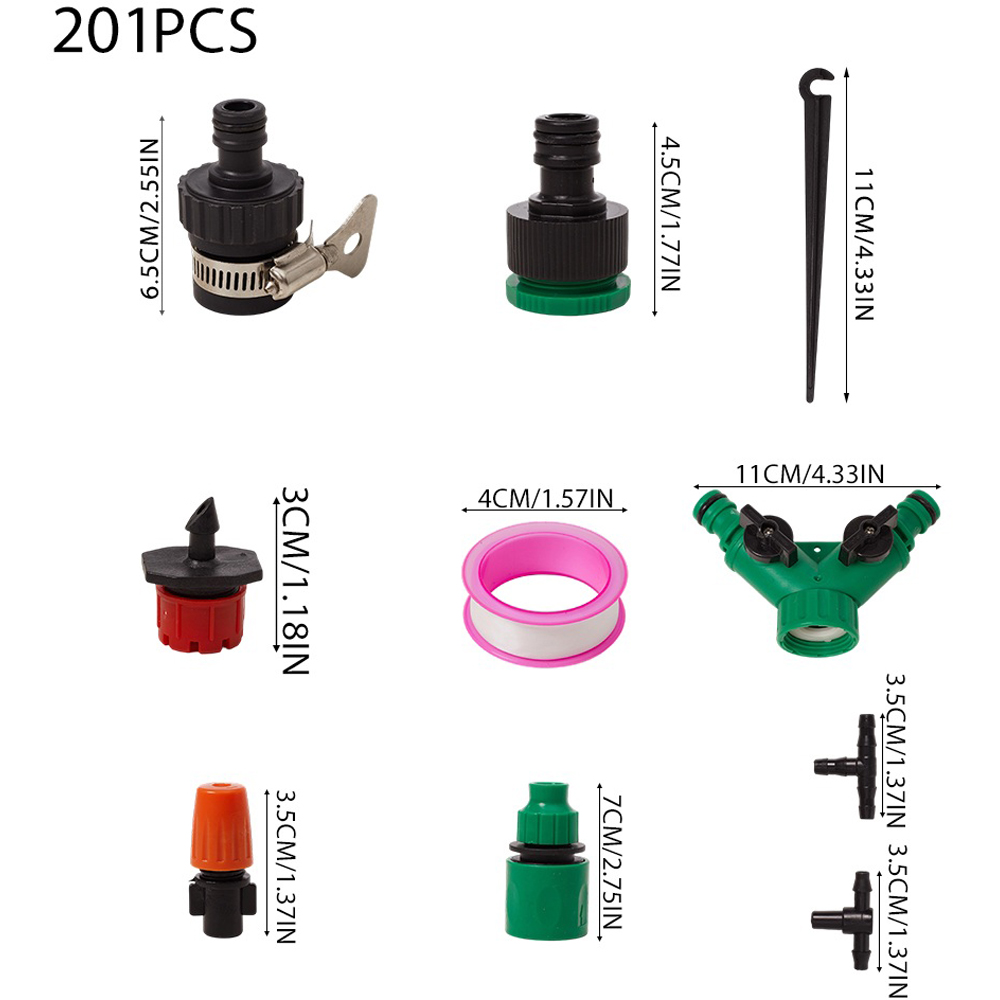 Living and Home 201 Piece Garden Irrigation System Kit Image 8