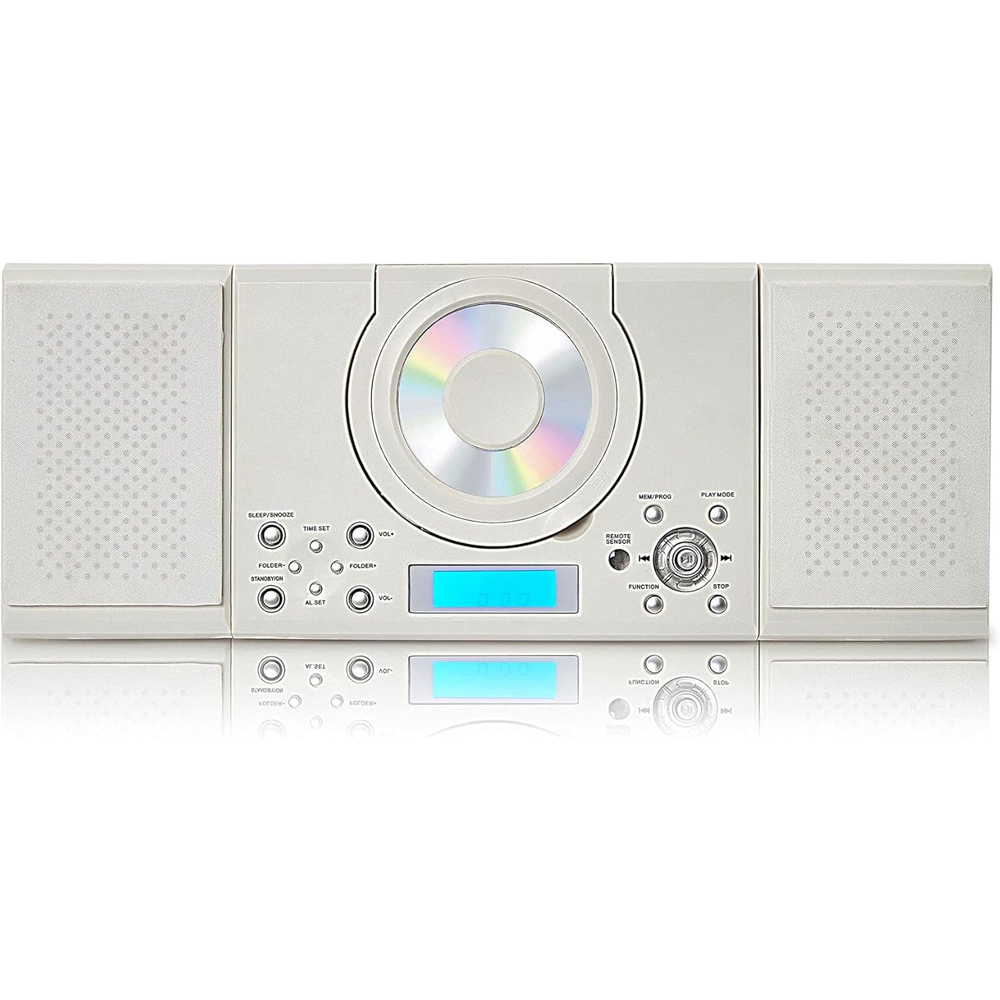 Grouptronics GTMC-101 MK2 Compact CD Player with Remote White Image 2