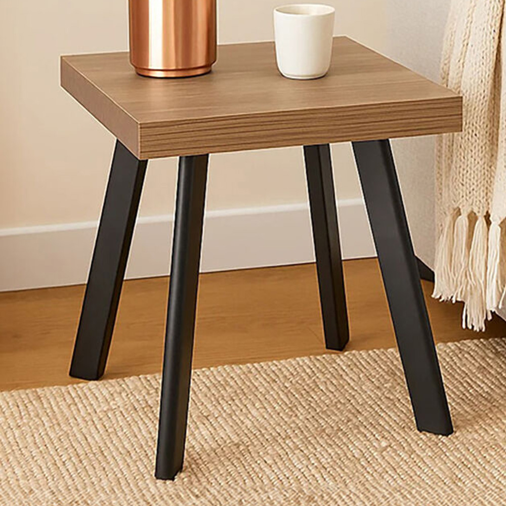 Premier Housewares Oakwill Wooden Side Table Image 1