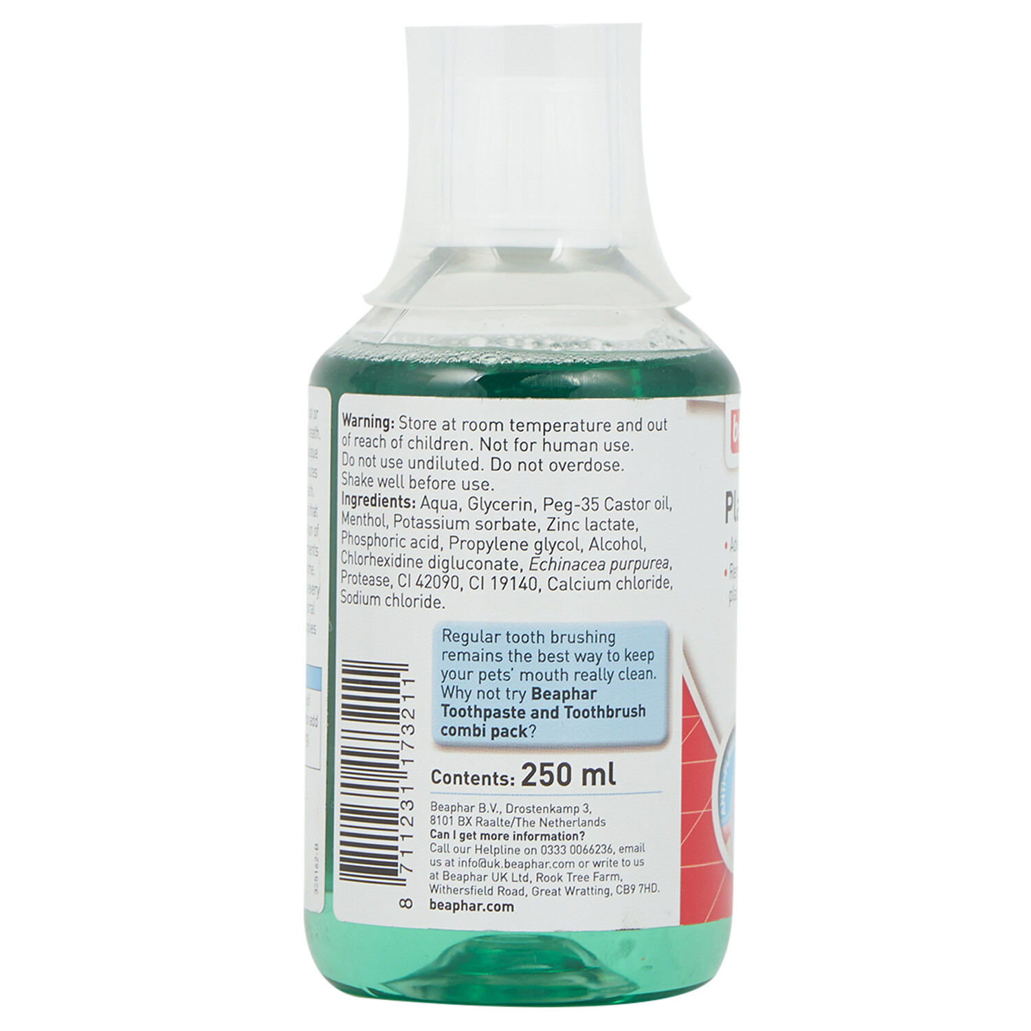Beaphar Plaque Away 250ml - Green Image 2
