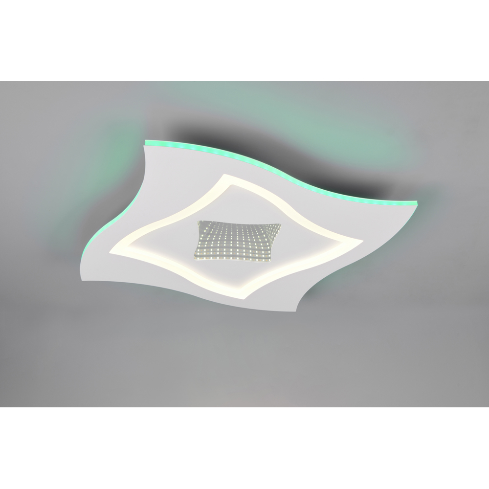 TRIO Klint Matt White LED Ceiling Light Image 9